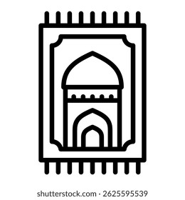 Gebetsteppich Symbol Element für Design