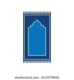 Prayer rug icon. Islamic prayer mat symbol clean vector design