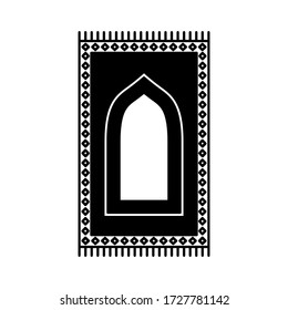 Prayer Rug Icon On White Background Stock Vector (Royalty Free ...