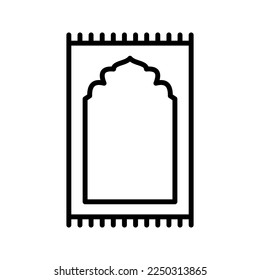 Prayer rug icon. sign for mobile concept and web design. vector illustration