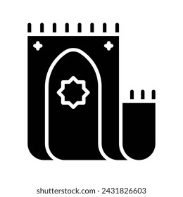 Prayer rug icon. sign for mobile concept and web design. vector illustration
