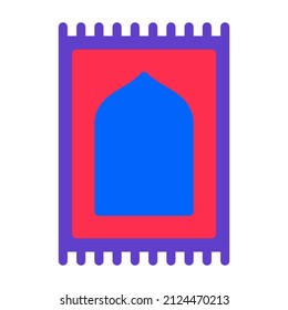 prayer rug icon suitable for Ramadan Islamic moments