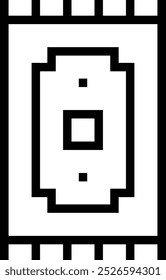 Icono de alfombra de oración. Diseño de estilo lineal delgado aislado sobre fondo blanco
