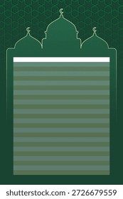 modelo de cartaz de agenda de orações, horário do Ramadã