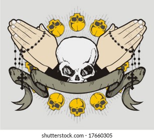 prayer skull