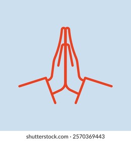Prayer trendy artwork applicable abstract vector illustration colorful valuable design.eps