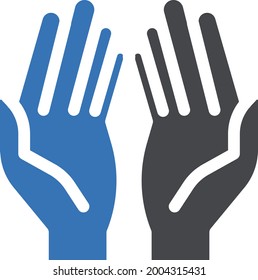 prayer vector glyph colour icon