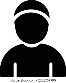 prayer vector glyph flat icon