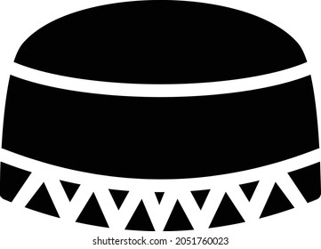 prayer vector glyph flat icon
