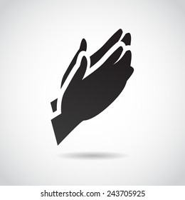 Prayer vector icon. 