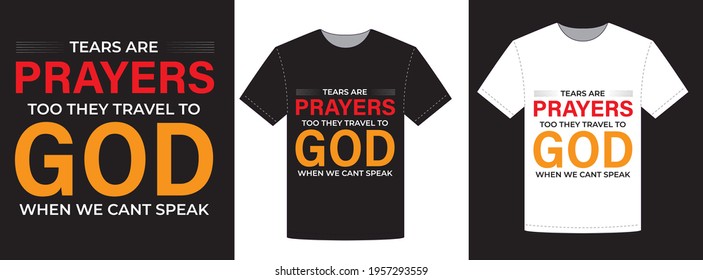 prayers god typography t shirt