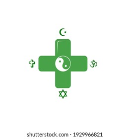 Prayers For Health Logo Design Vector