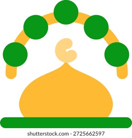 praying flat style icon design