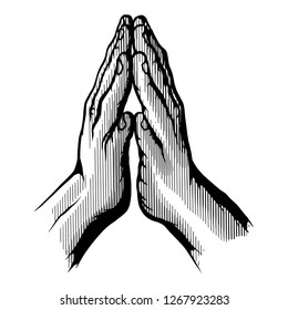 Praying Hand Drawing