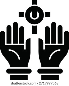 Orar con las yemas de las manos y la mano humana hacia arriba apuntando con las manos dobladas presionadas, haciendo un gesto de oración con las manos hacia arriba junto con el gesto de la mano humana.