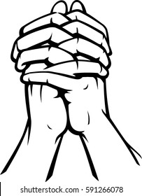 Praying Hands Front View