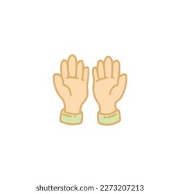 praying hands icon Ramadan and Islamic Eid