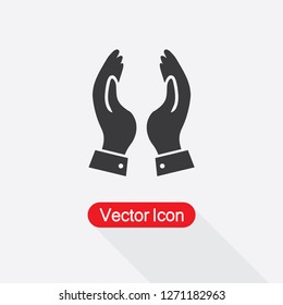 Praying Hands Icon Vector Illustration Eps10