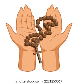 praying hands logotype holy