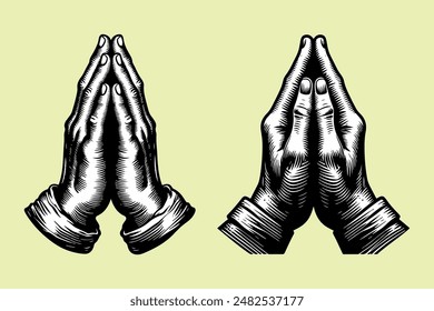 Praying hands. Religion and holy catholic or christian.