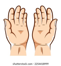 Händchen, Vektorgrafik, Handgesichtsvektor