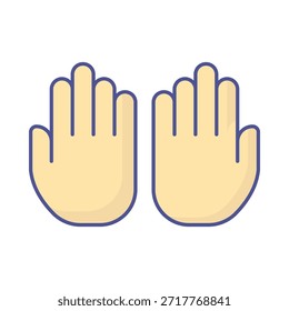 Icono de Vector de manos que puede modificarse o editarse fácilmente
