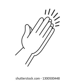 Praying hands. Vector illustration.