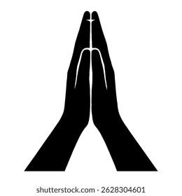 Rezando mãos vetor ilustração design gráfico para conceitos religiosos e espirituais e fundos usar