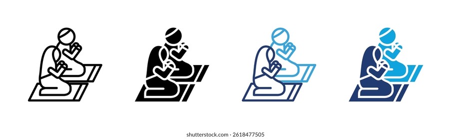 Praying Icon Element For Design