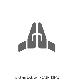 Praying icon. Element of World religiosity icon. Premium quality graphic design icon. Signs and symbols collection icon