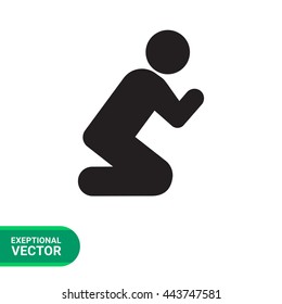 Praying man icon