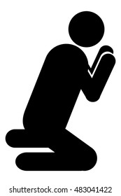 Praying man Icon 