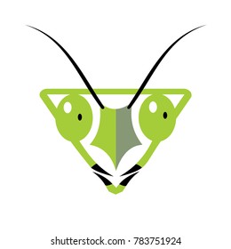 praying mantis funny face art design
