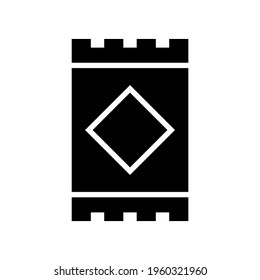 praying mat icon or logo isolated sign symbol vector illustration - high quality black style vector icons
