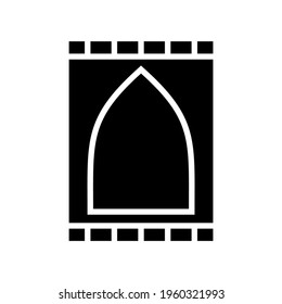 praying mat icon or logo isolated sign symbol vector illustration - high quality black style vector icons
