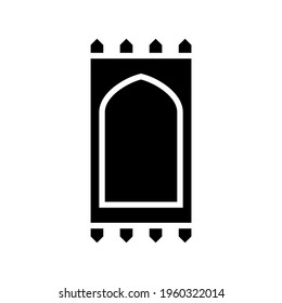 praying mat icon or logo isolated sign symbol vector illustration - high quality black style vector icons
