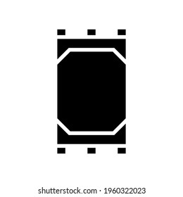 Icono de alfombra de rezo o logotipo símbolo de signo aislado ilustración vectorial - iconos vectoriales de estilo negro de alta calidad
