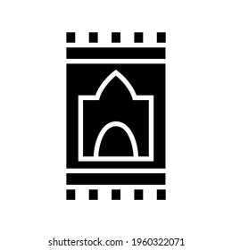 praying mat icon or logo isolated sign symbol vector illustration - high quality black style vector icons
