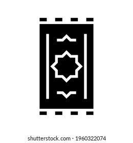 praying mat icon or logo isolated sign symbol vector illustration - high quality black style vector icons
