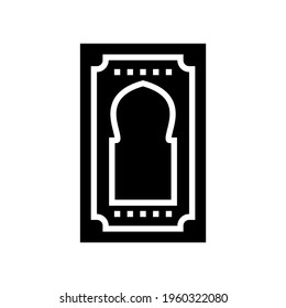 praying mat icon or logo isolated sign symbol vector illustration - high quality black style vector icons
