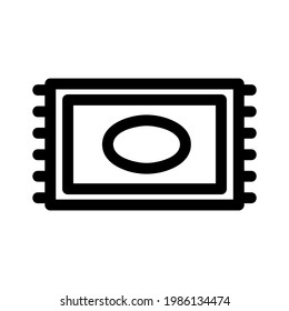praying mat icon or logo isolated sign symbol vector illustration - high quality black style vector icons
