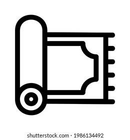 praying mat icon or logo isolated sign symbol vector illustration - high quality black style vector icons
