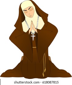 Praying nuns