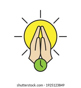 1,639 Prayer Time Icon Images, Stock Photos & Vectors | Shutterstock