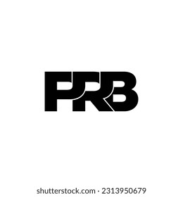 PRB letter monogram logo design vector