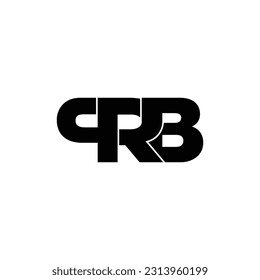 PRB letter monogram logo design vector