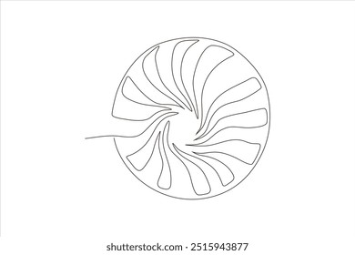 Prcontinuous line vector illustration of lollipop candy	