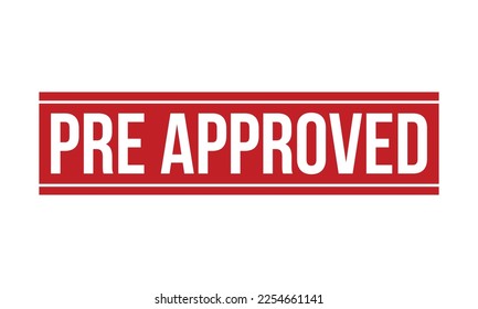 Pre Approved Rubber Stamp Seal Vector