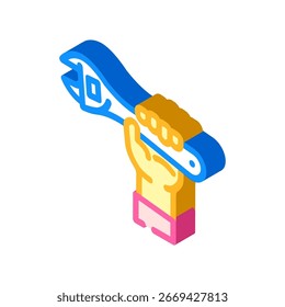 ícone isométrico pré- montado vetor. sinal pré- montado. ilustração de símbolo isolado