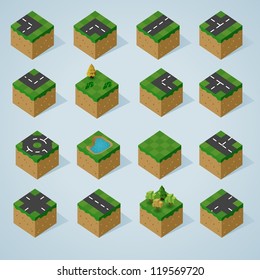 Pre Assembled Isometric world map